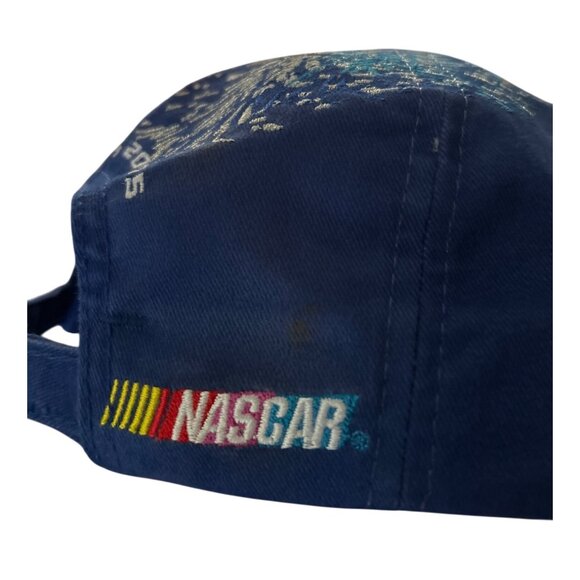 Vintage Daytona 2005 Pepsi 400 Racing Cap Blue & Silver Fireworks Design - Picture 8 of 9